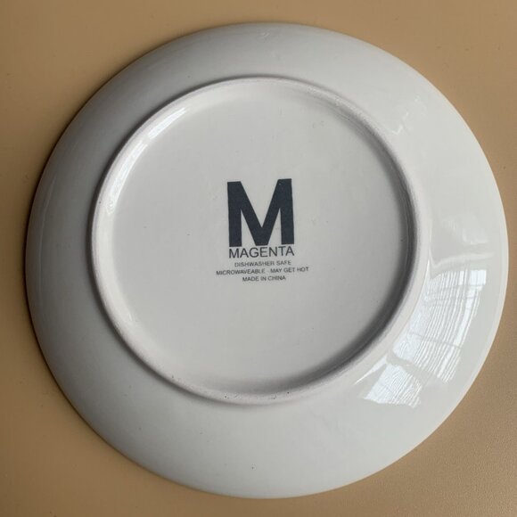 Magenta Woodland Critters Christmas Snack Plates Moose Fox 6” - Picture 3 of 6